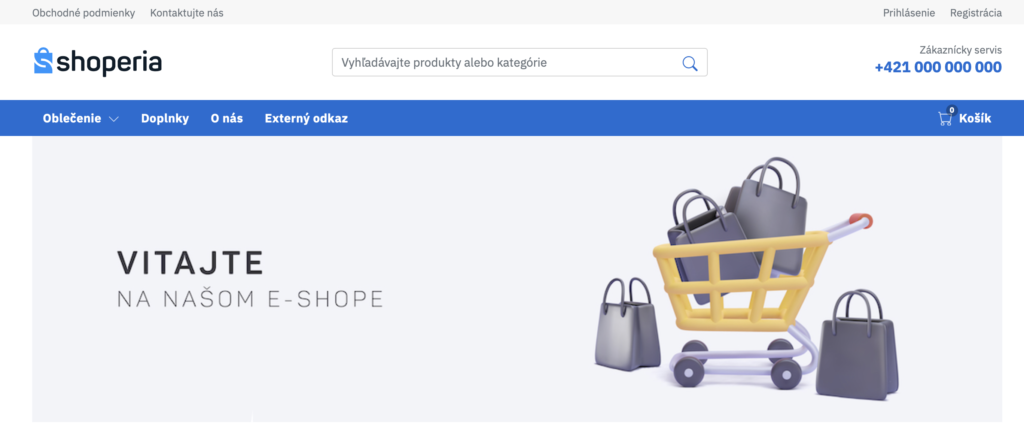 Shoperia homepage